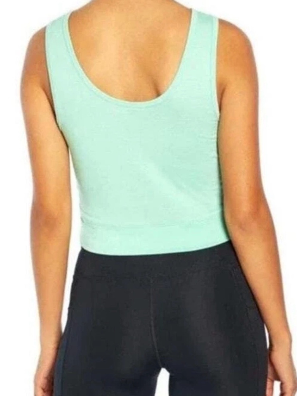 Wildfox Mint Tie-Front Crop Tank - Picture 2 of 3
